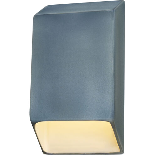 Ambiance LED 5 inch Midnight Sky with Matte White ADA Wall Sconce Wall Light, Closed Top Fixture, Tapered Rectangle