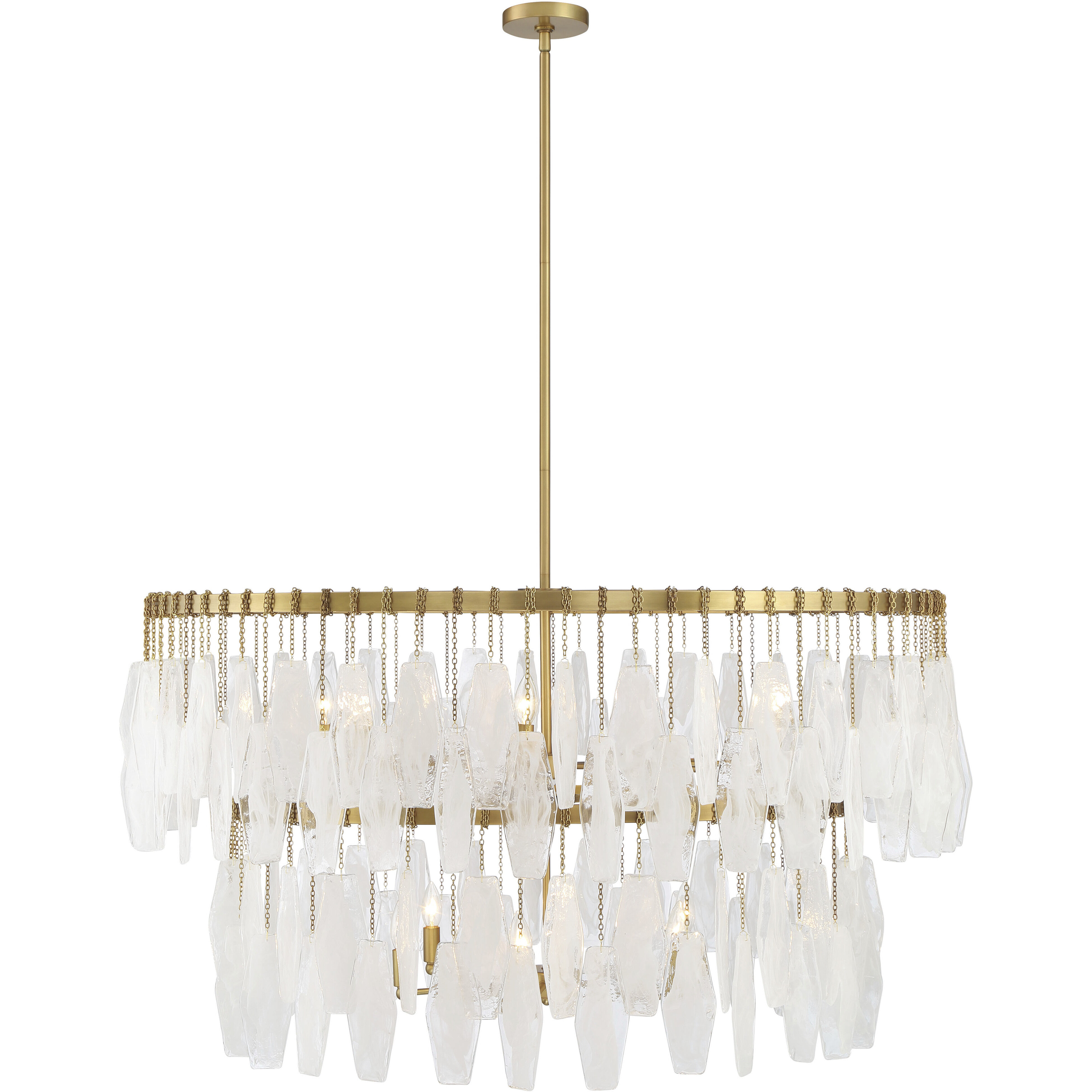 Willow 14 Light 45 inch Legacy Brass Pendant Ceiling Light