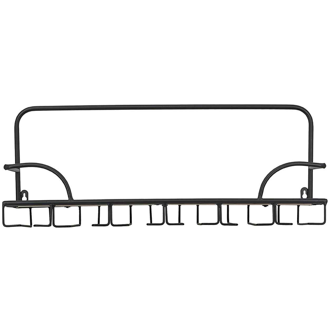 Anita 24 inch Brown/Black Wall Mounted Shelf