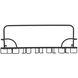 Anita 24 inch Brown/Black Wall Mounted Shelf