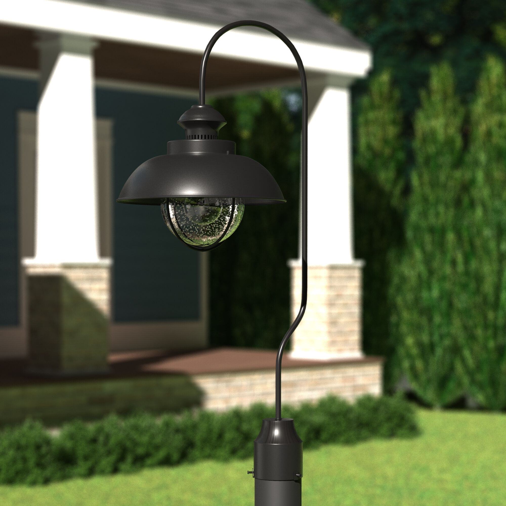 Harwich LED 20.5 inch Textured Black Outdoor Post