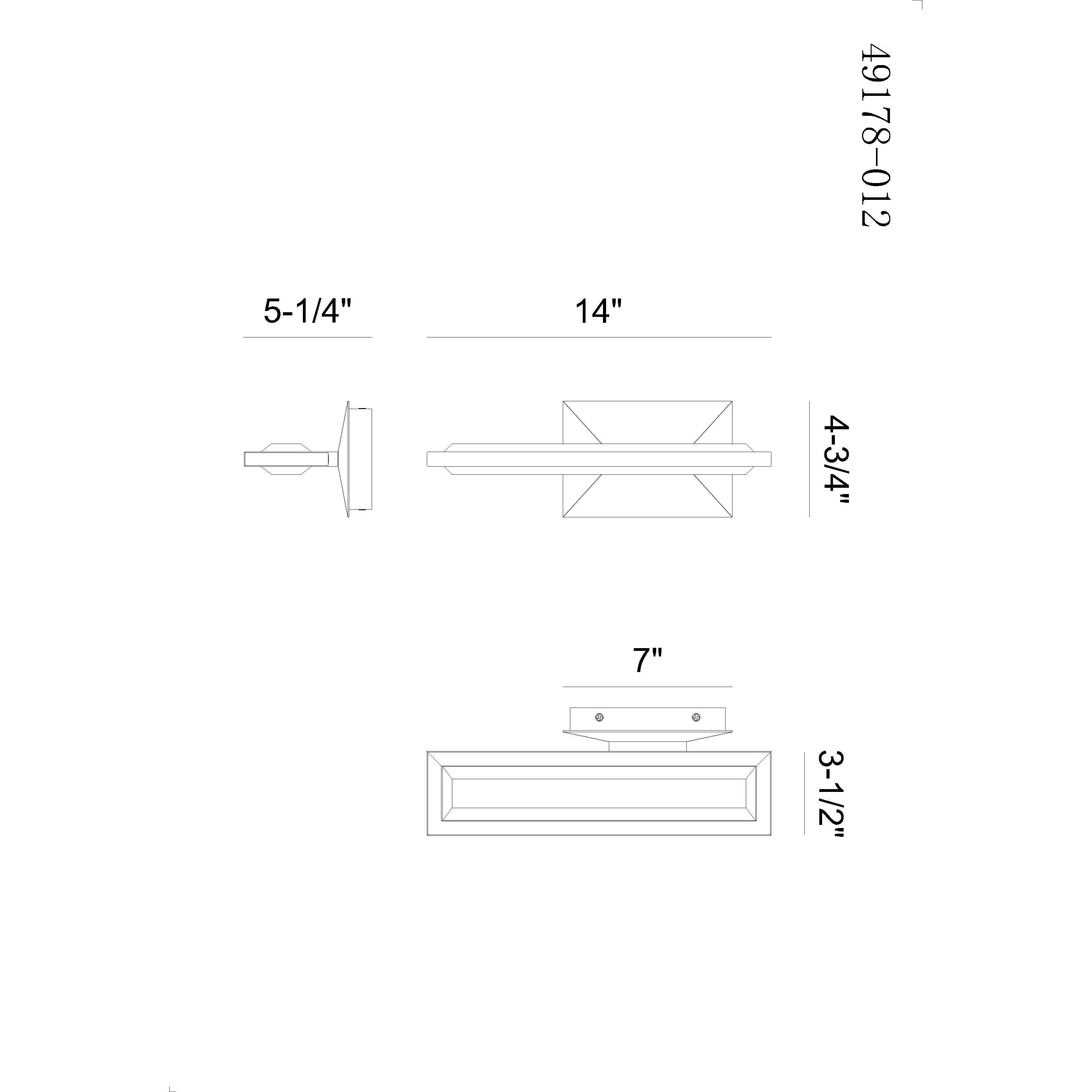 Aelin LED 14 inch Matte Black Outdoor Wall Sconce