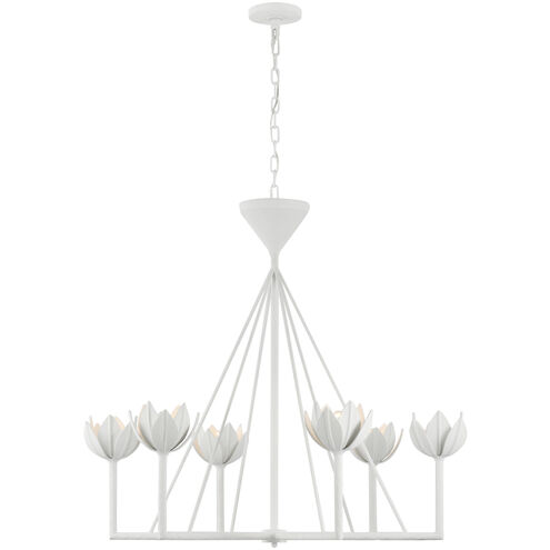 Julie Neill Alberto LED 38.75 inch Plaster White Low Ceiling Chandelier Ceiling Light, Large