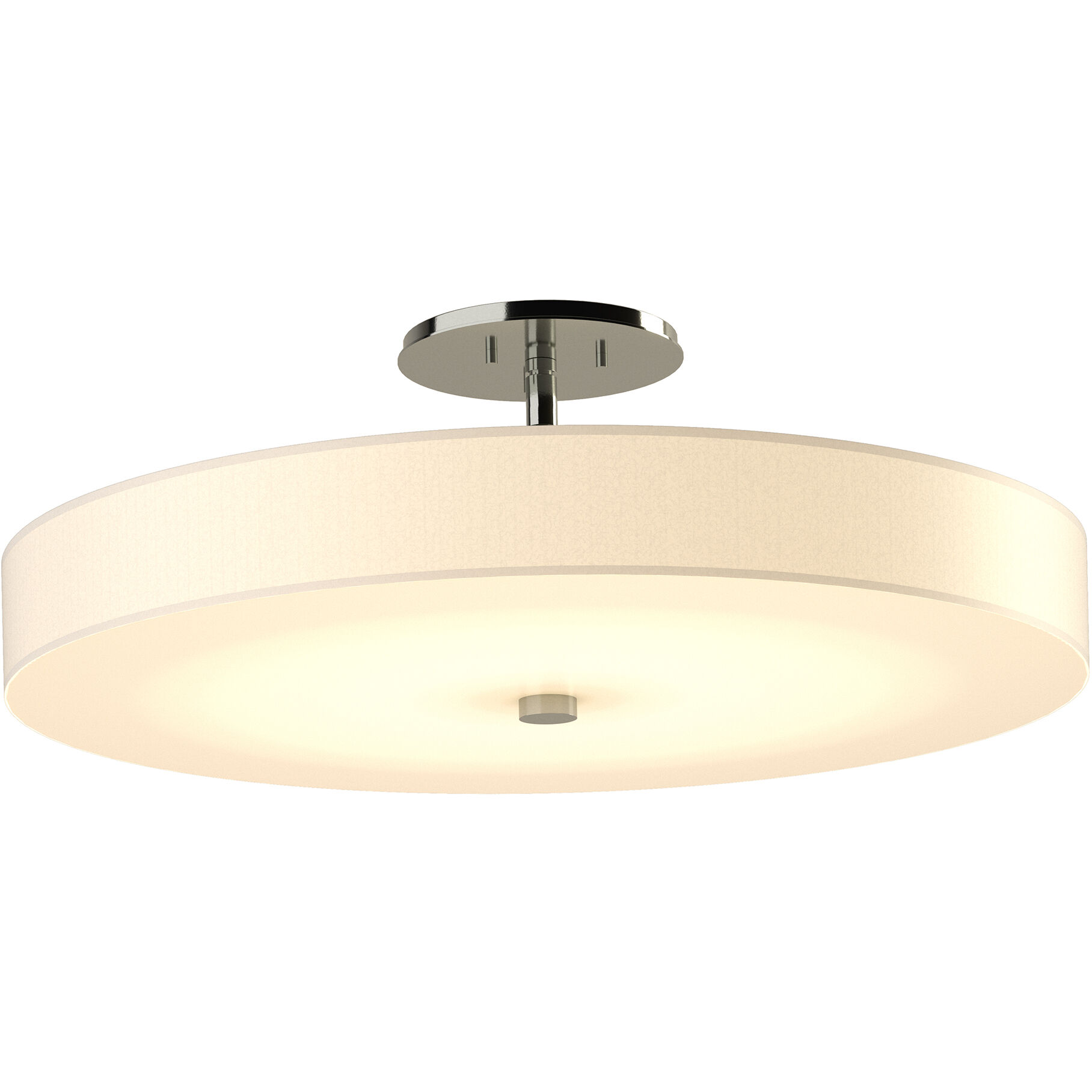 Disq LED 23 inch Sterling Semi-Flush Ceiling Light, Large