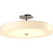 Disq LED 23 inch Sterling Semi-Flush Ceiling Light, Large
