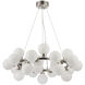 Canada LED 26.7 inch Shiny Nickel Chandelier Ceiling Light