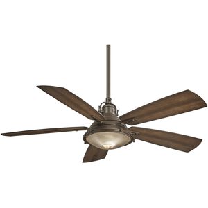 Groton 56 inch Oil Rubbed Bronze with Dark Pine Blades Outdoor Ceiling Fan