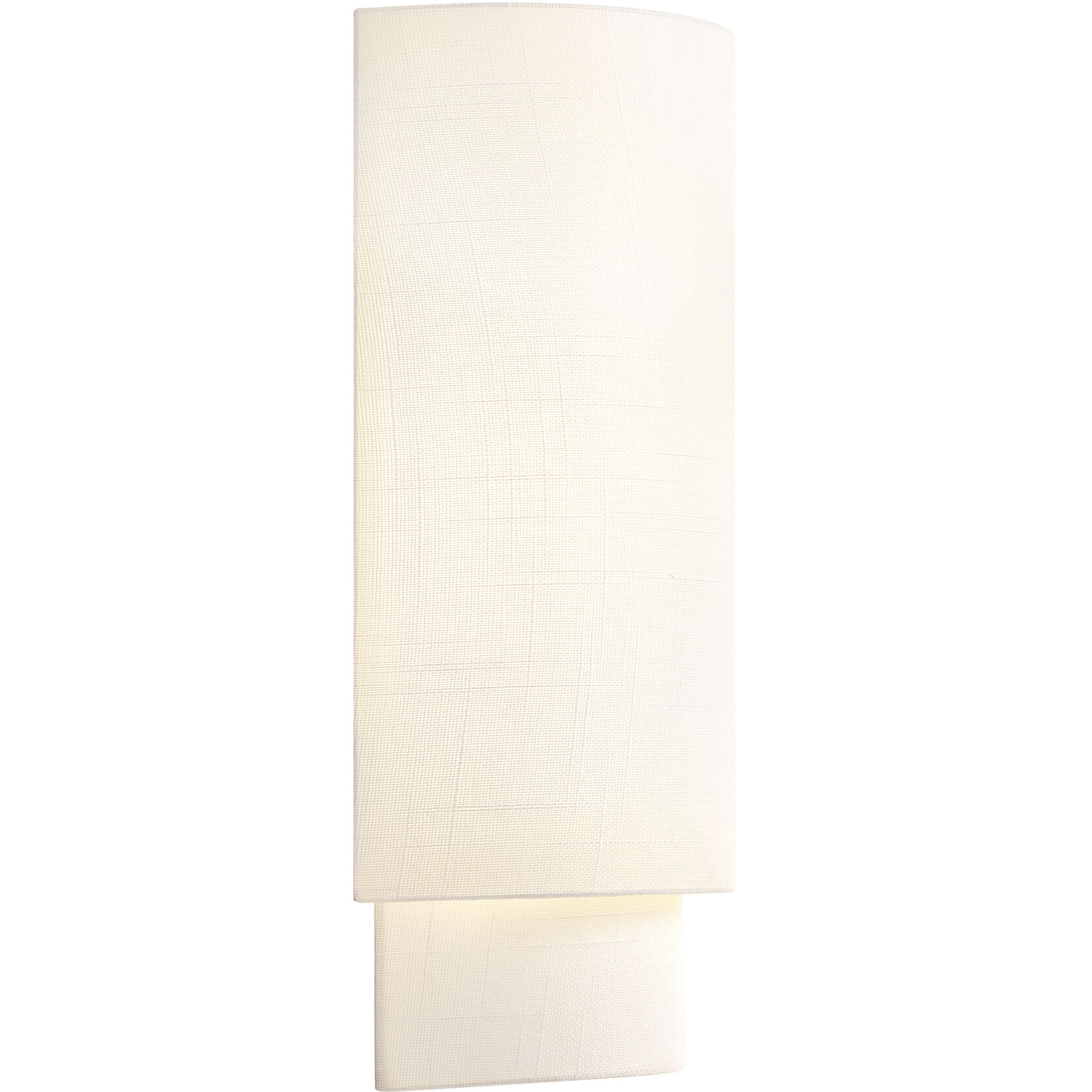 Textile Collection - Classic Family 1 Light 6.25 inch ADA Wall Sconce Wall Light in White, 4" D x 6.25" W x 13" H, EVOLV