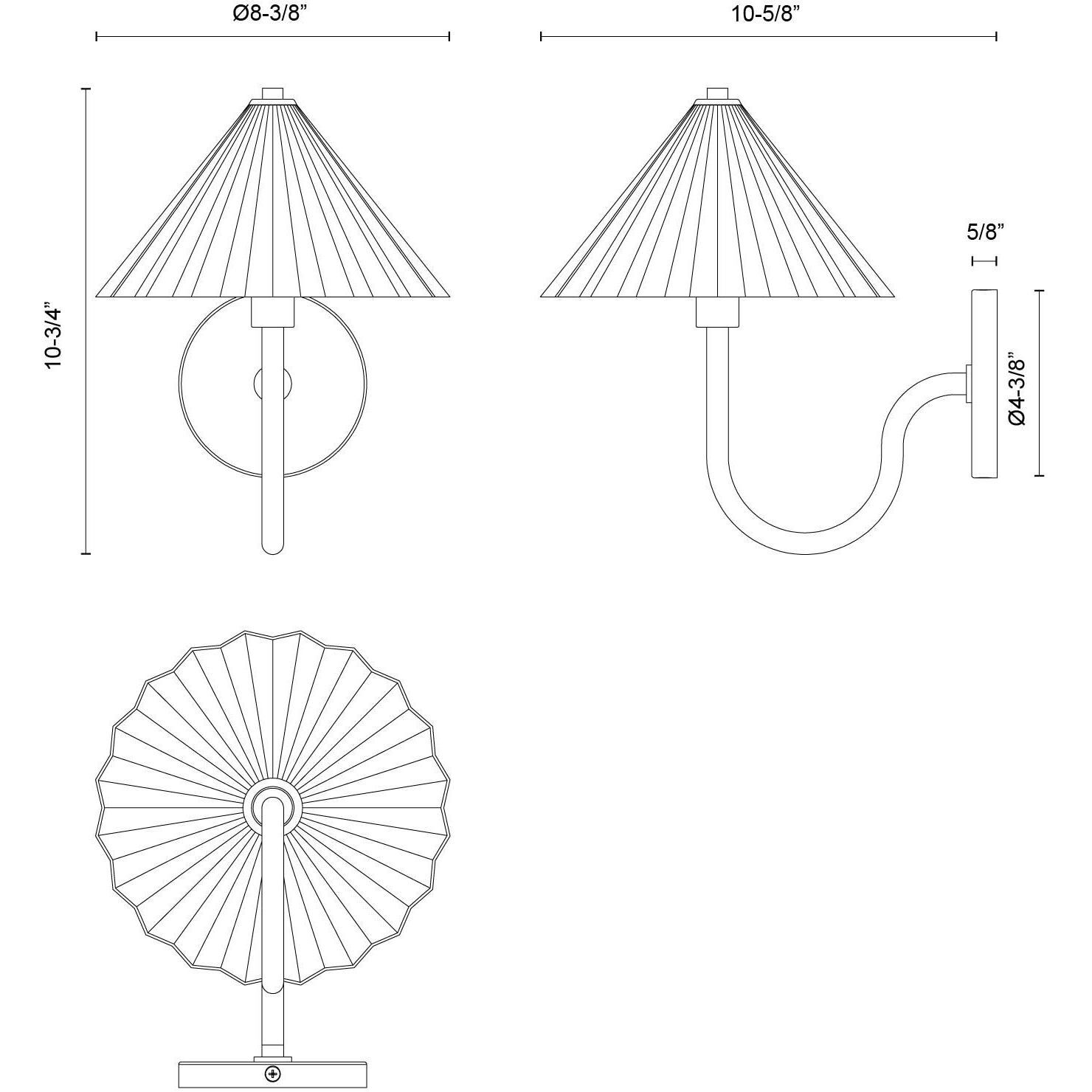 Alora Mood Serena Wall/Vanity Light Wall Light in Matte Black