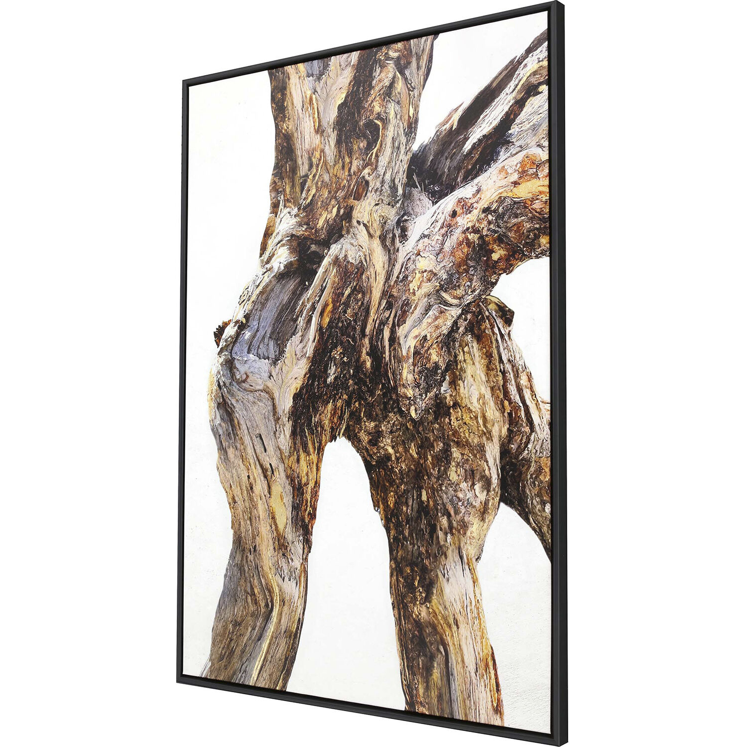 Tree of Life Brown and Metallic and White Canvas, The Studio