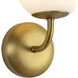 Alora Mood Fiona 1 Light 5.13 inch Brushed Gold Wall Sconce Wall Light