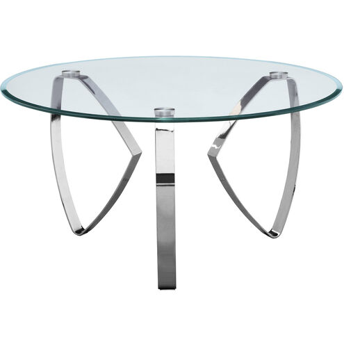 Hollywood 38 X 38 inch Nickel Cocktail Table