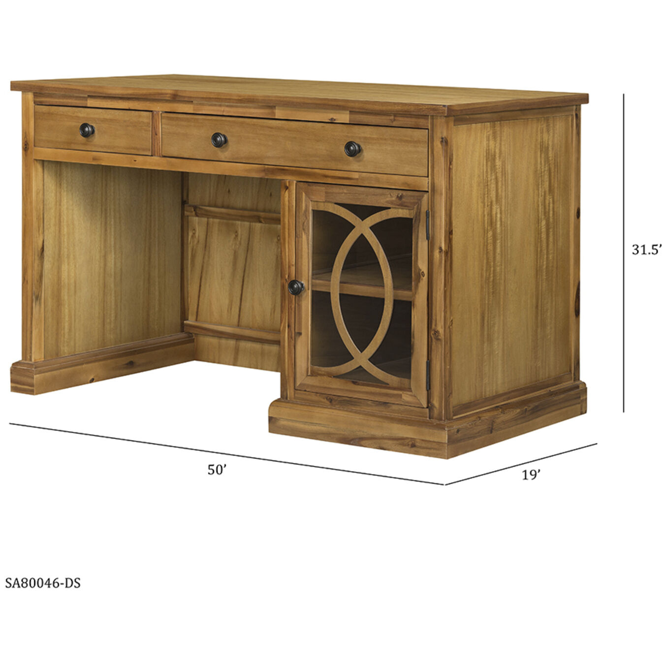 Anita 50 X 26 inch Brown Desk