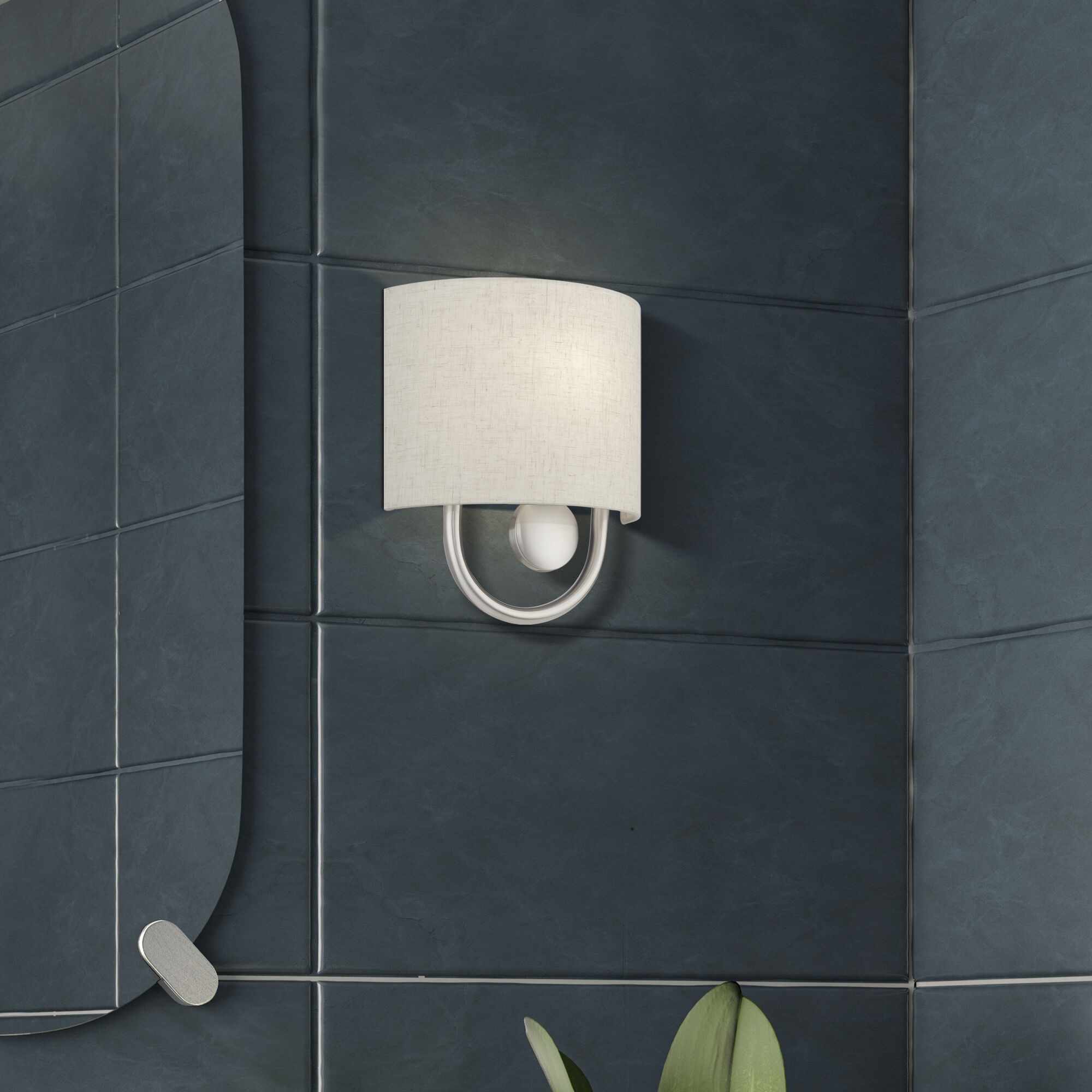 Stratton 1 Light 9 inch Brushed Nickel ADA Wall Sconce Wall Light