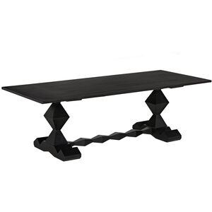 Madeira 96 X 40 inch Hand Rubbed Black Dining Table