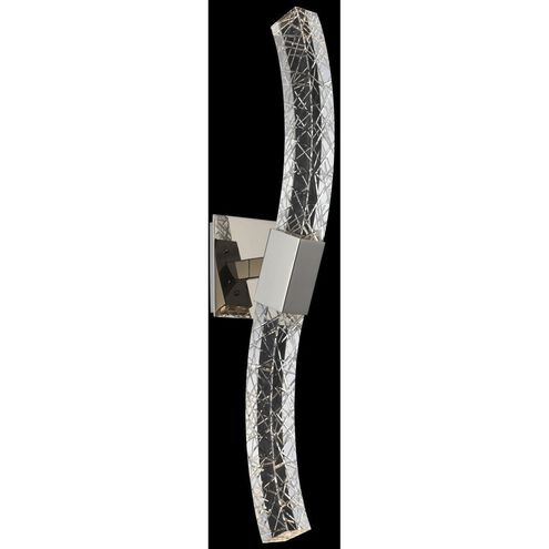 Athena Wall Sconce Wall Light in Polished Nickel, Artisan Handcut Firenze