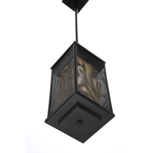 Brama 1 Light 6 inch Black and Gold Outdoor LED Pendant