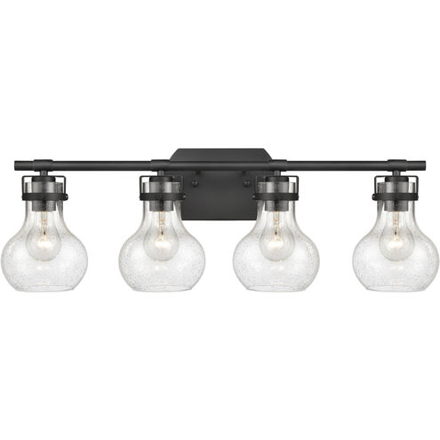 Salamanca 4 Light 29 inch Matte Black Vanity Light Wall Light