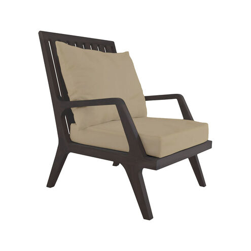 Teak Patio Antique Smoke Outdoor Lounge Chair