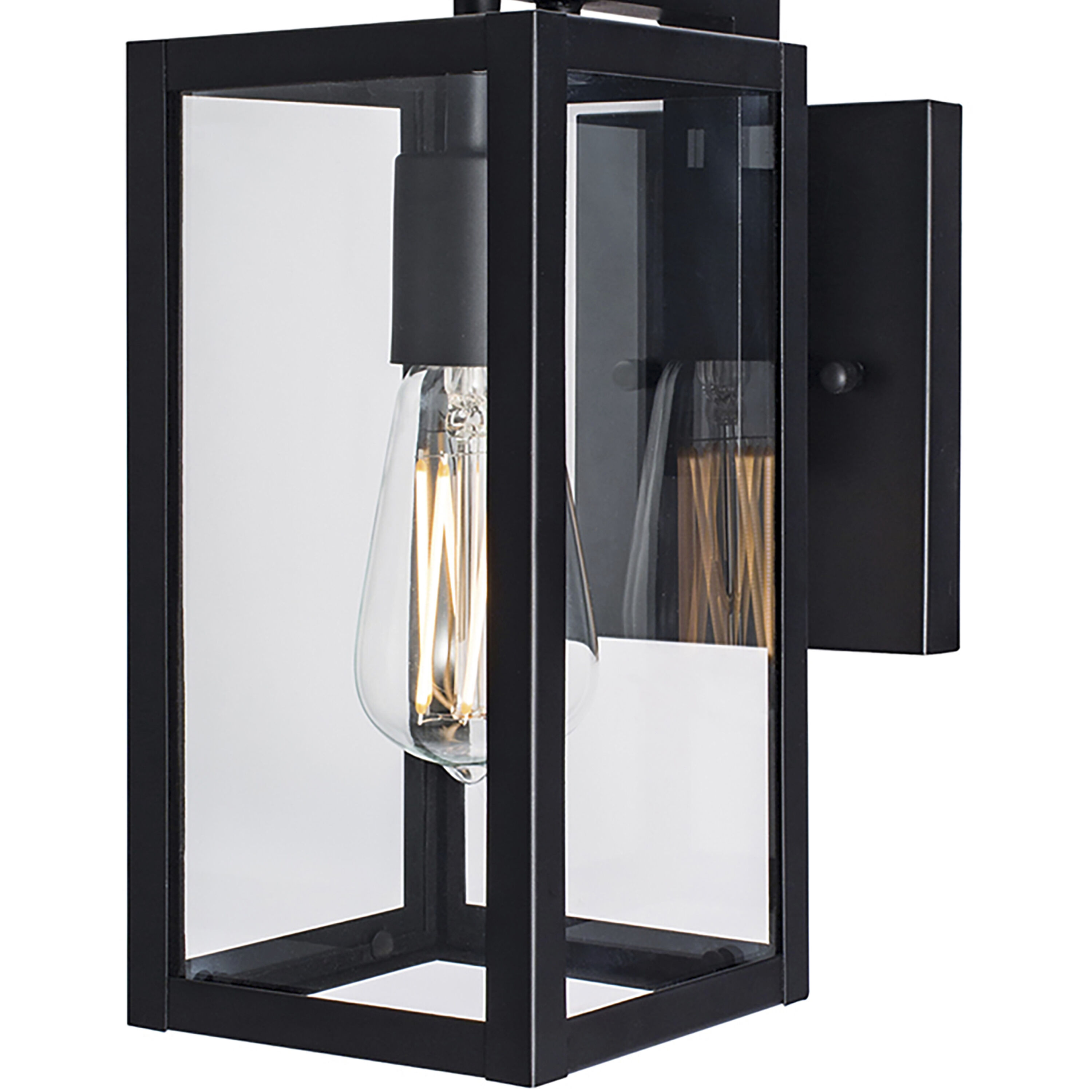 Capture 1 Light 11 inch Matte Black Outdoor Wall Sconce