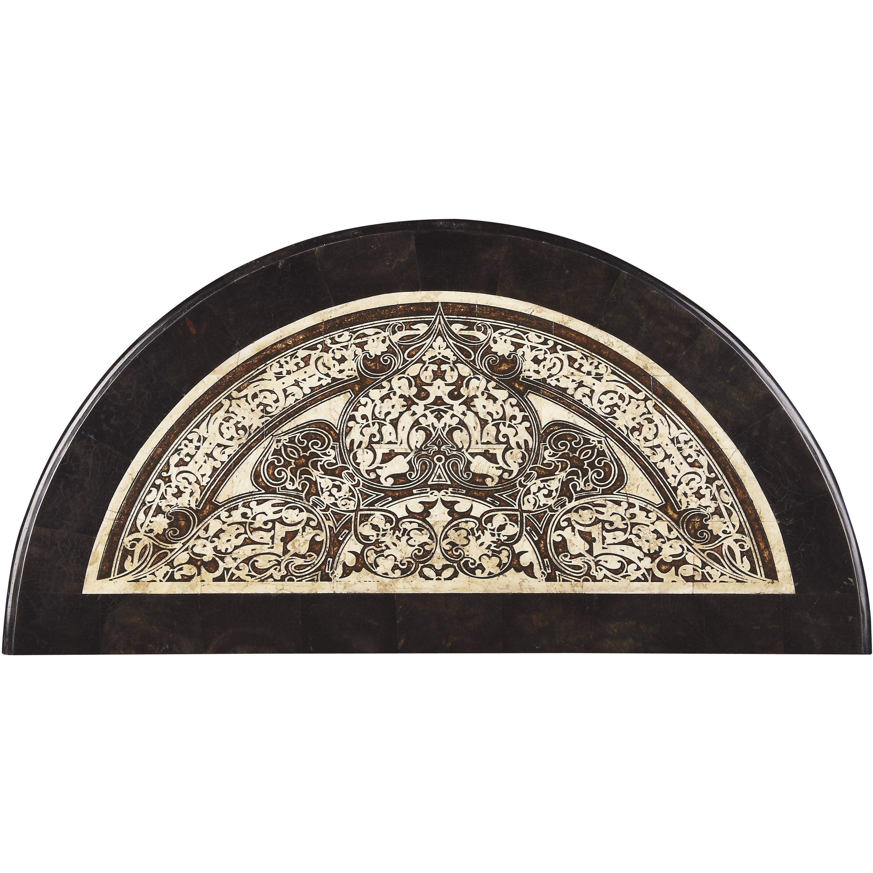 Fabiola Fossil Stone 30 X 15 inch Metalworks Console/Sofa Table