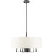 Meridian 7 Light 24 inch Scandinavian Gray Pendant Chandelier Ceiling Light