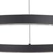 Lunar 32.25 inch Matte Black Pendant Ceiling Light
