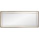 Chiverny 70 X 30 inch Antique Brass French Panel Mirror