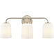 Laphia 3 Light 22 inch Modern Gold Vanity Light Wall Light