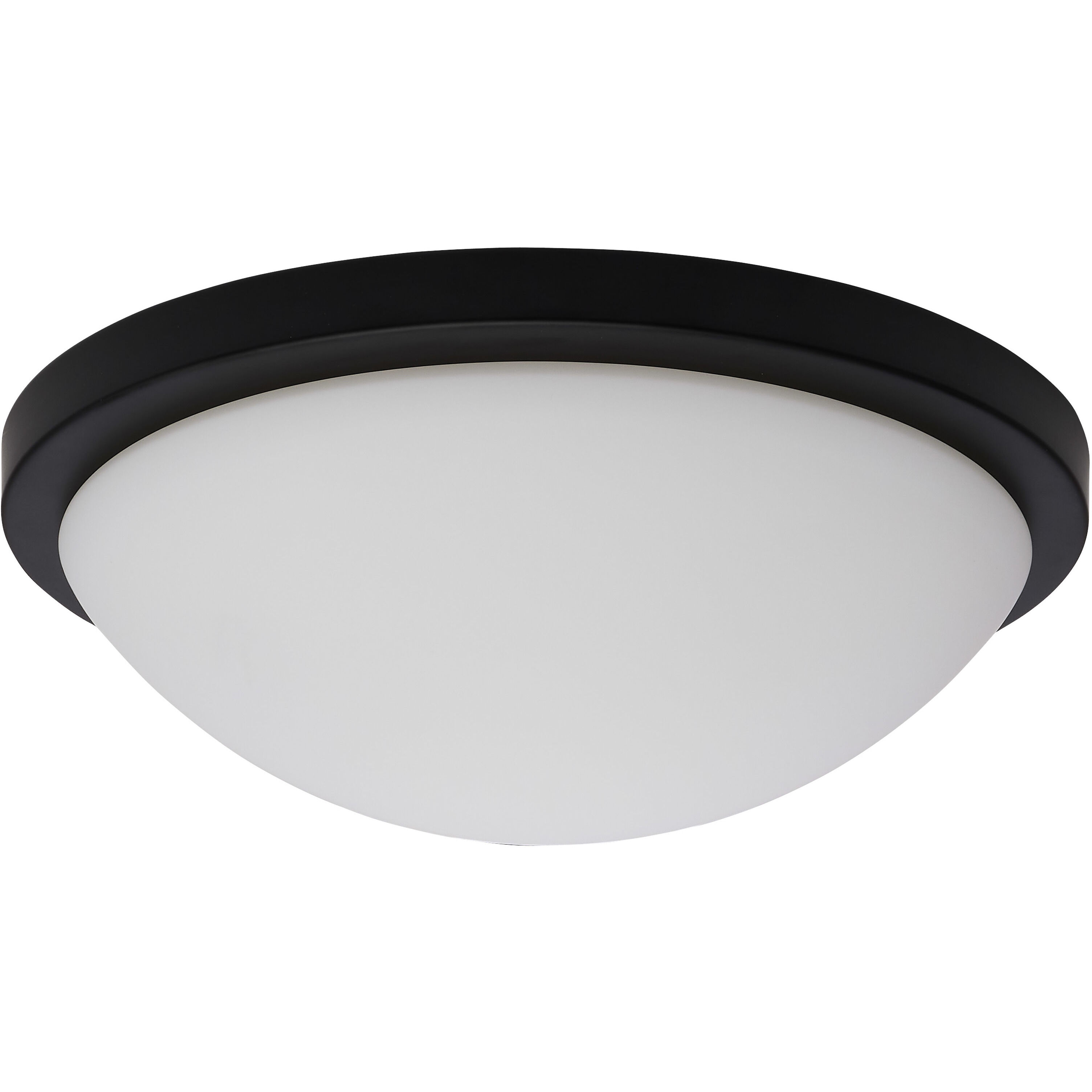 Button LED 11 inch Matte Black LED Flush Mount Ceiling Light