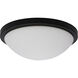 Button LED 11 inch Matte Black LED Flush Mount Ceiling Light