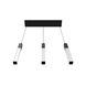 Original Glacier Avenue LED 7 inch Black Multi Port Pendant Ceiling Light in Bubbled