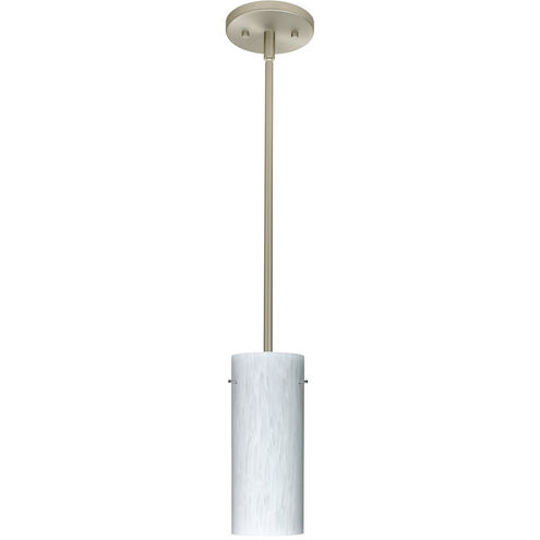 Stilo 10 LED Satin Nickel Stem Pendant Ceiling Light