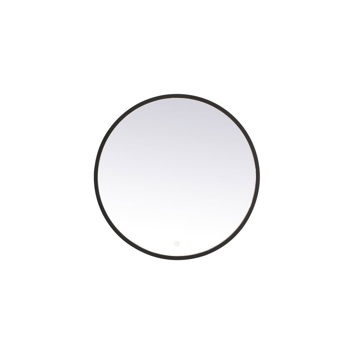 Pier 28 X 28 inch Black LED Mirror