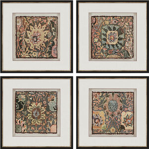 Global Multi and Red and Gray and Brown Framed Art