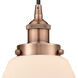Edison Fulton 1 Light 7 inch Antique Copper Mini Pendant Ceiling Light