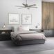 Huntington 60 inch Antique Nickel with Walnut/Driftwood Blades Ceiling Fan, Progress LED