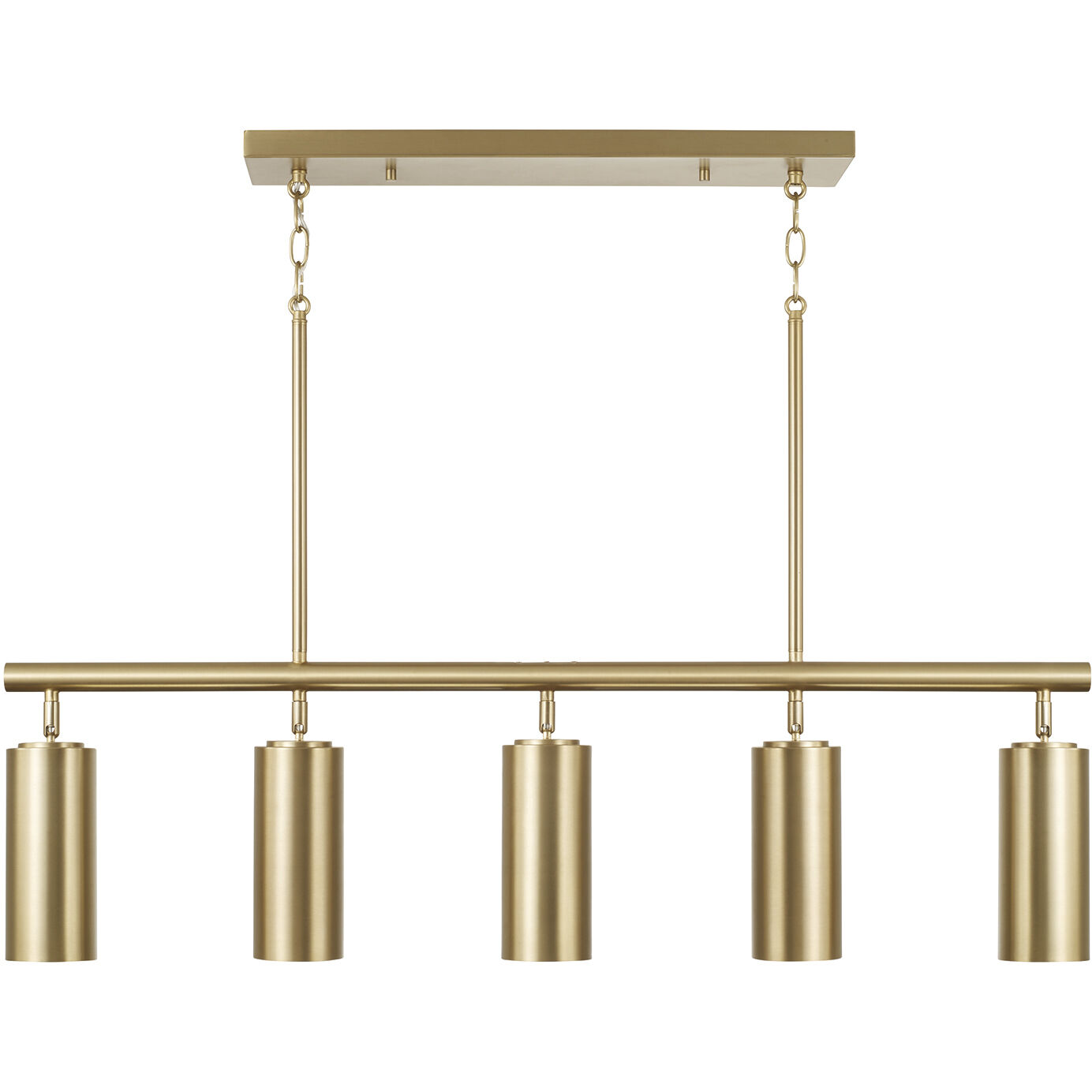 Robbie 5 Light 40 inch Aged Brass Island Light Ceiling Light