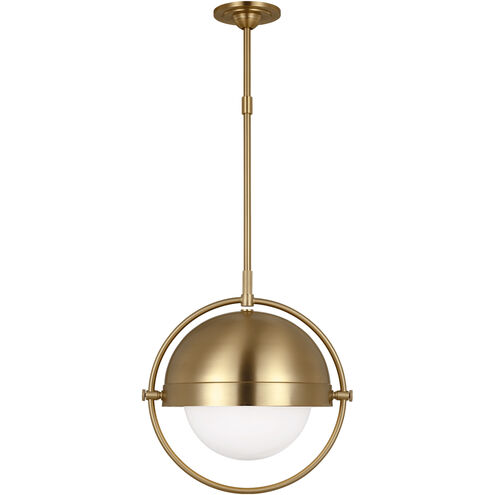 TOB by Thomas O'Brien Bacall 1 Light 15.5 inch Burnished Brass Pendant Ceiling Light