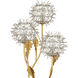Dandelion 35.25 inch 60.00 watt Silver and Contemporary Gold Leaf Table Lamp Portable Light