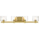 Drysdale 4 Light 32.5 inch Soft Brass Bath Vanity Wall Light