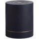 Asteria 17.5 inch Night Sky and Antique Brass Accent Table
