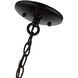 Katarina 5 Light 23 inch Shiny Black with Polished Chrome Accents Chandelier Ceiling Light
