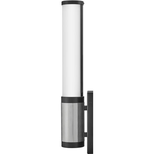 Zevi LED 5 inch Black with Chrome Vanity Light Wall Light, Vertical
