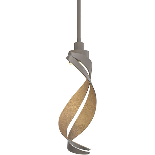 Folio 1 Light 5.7 inch Dark Smoke Mini Pendant Ceiling Light