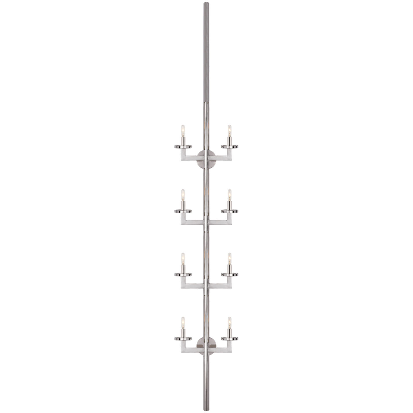 Kelly Wearstler Liaison 8 Light 12.75 inch Polished Nickel Statement Sconce Wall Light in (None)