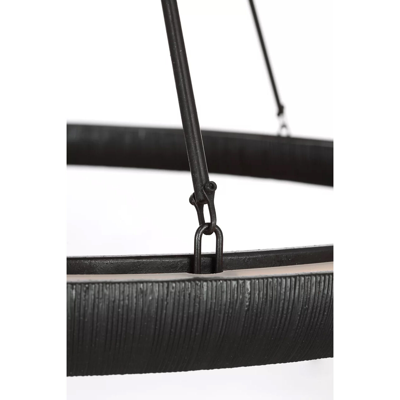 Kelly Wearstler Utopia LED 42 inch Aged Iron Ring Chandelier Ceiling Light