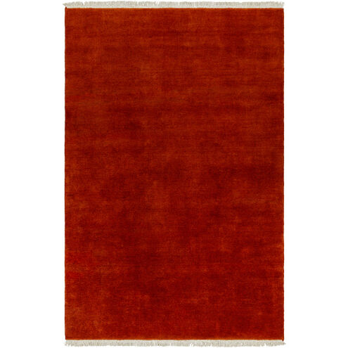 Evergreen 96 X 96 inch Dark Red Handmade Rug in 8 Ft Round