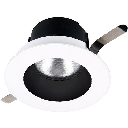 Aether LED B/Wt Recessed Lighting in Spot, 90, 3000K, Black/White, Round
