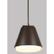 Sean Lavin Bowman LED 12.6 inch Charcoal Outdoor Pendant in LED 90 CRI 3000K, Integrated LED